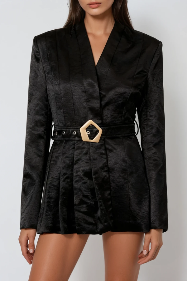 Diederich V Neck Belt Blazer