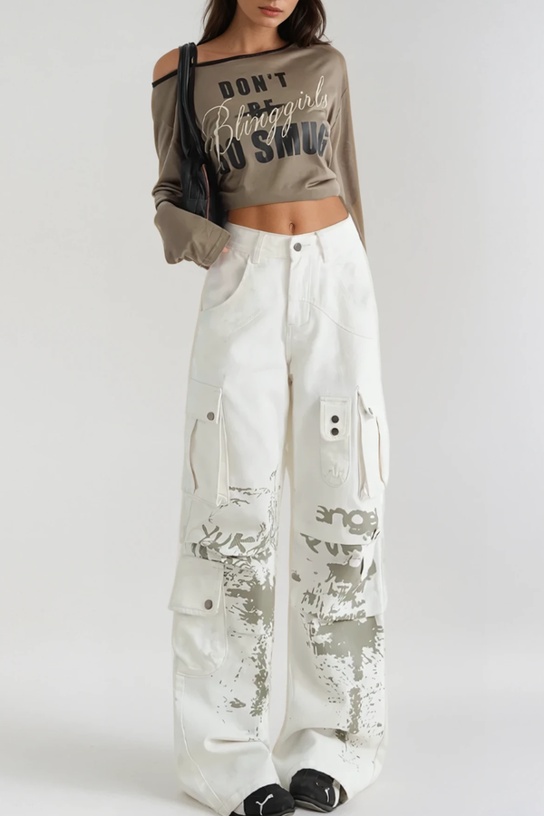 Dion Print Cargo Jeans