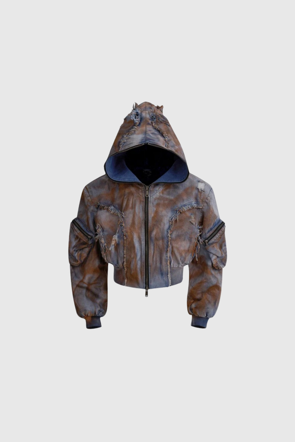Dionysios Hooded Denim Jacket