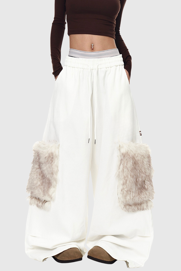 Dmytro Faux Fur Pocket Pants