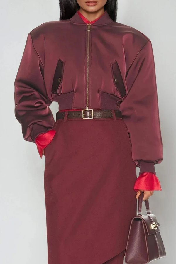 Doireann Crop Satin Jacket