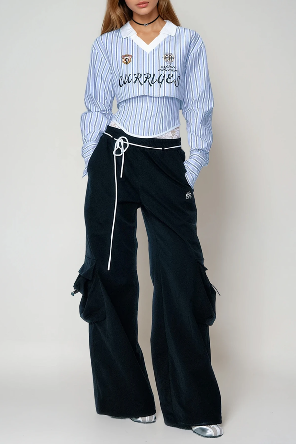 Domenico Stripe Two Piece Top