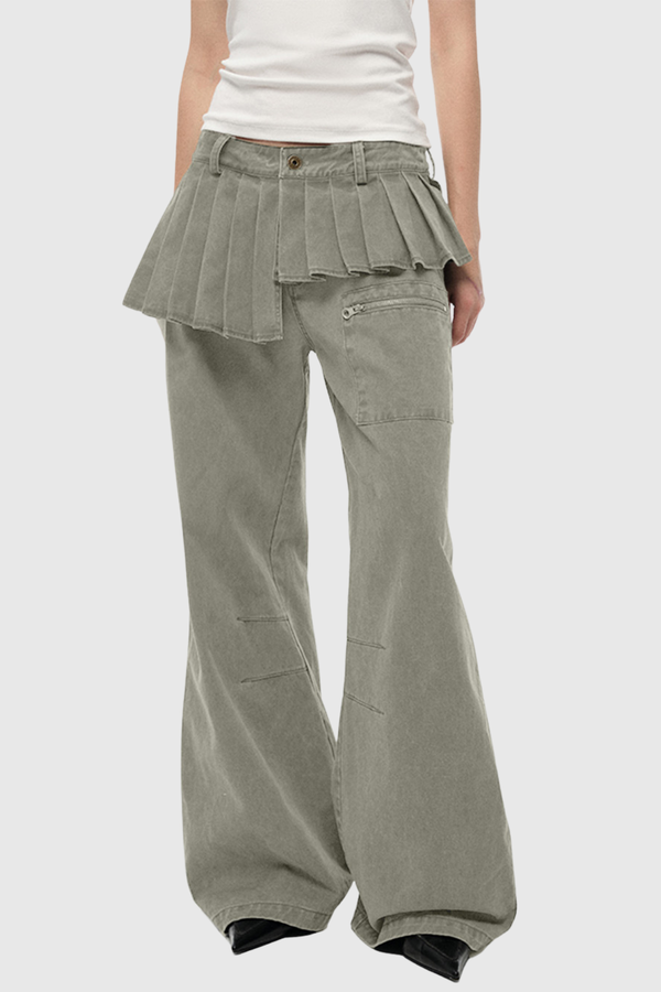 Donato Deconstruct Ruffle Jeans