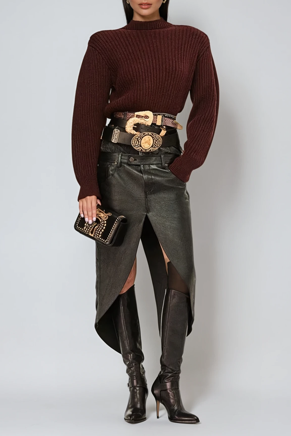 Donte Lace Up Knit Top