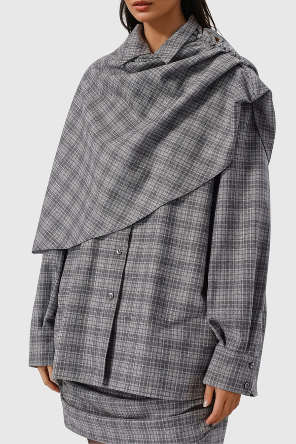 Driscoll Plaid Shawl Shirt