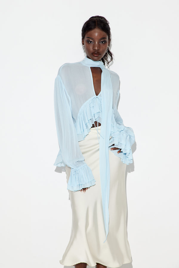 Eadweard Plunge Scarf Top