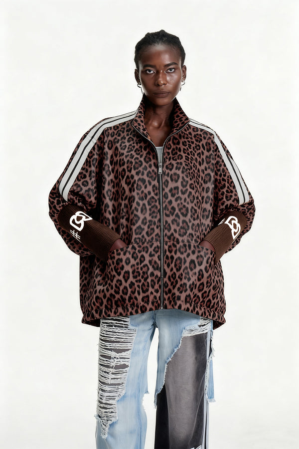 Edel Leopard Leather Jacket