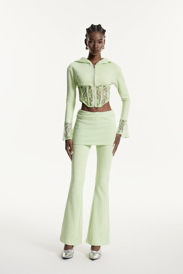 Edurne Corset Lace Pants Set