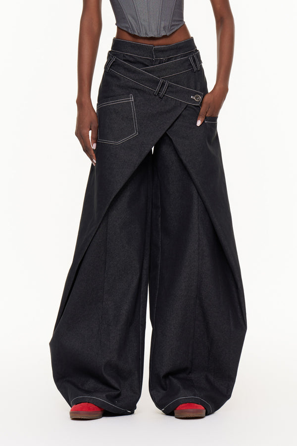 Egemen Deconstruct Barrel Jeans