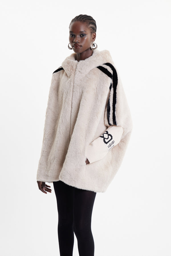 Ekkebert Faux Fur Hooded Jacket
