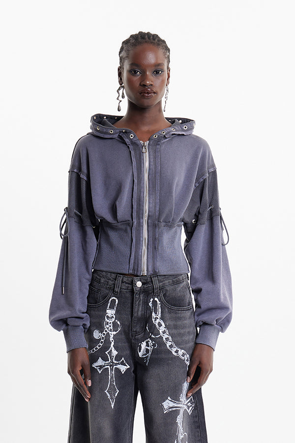 Eldon Deconstruct Eyelet Jacket