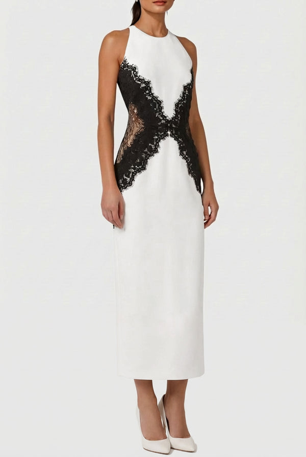 Eleanore Lace Sleeveless Midi Dress