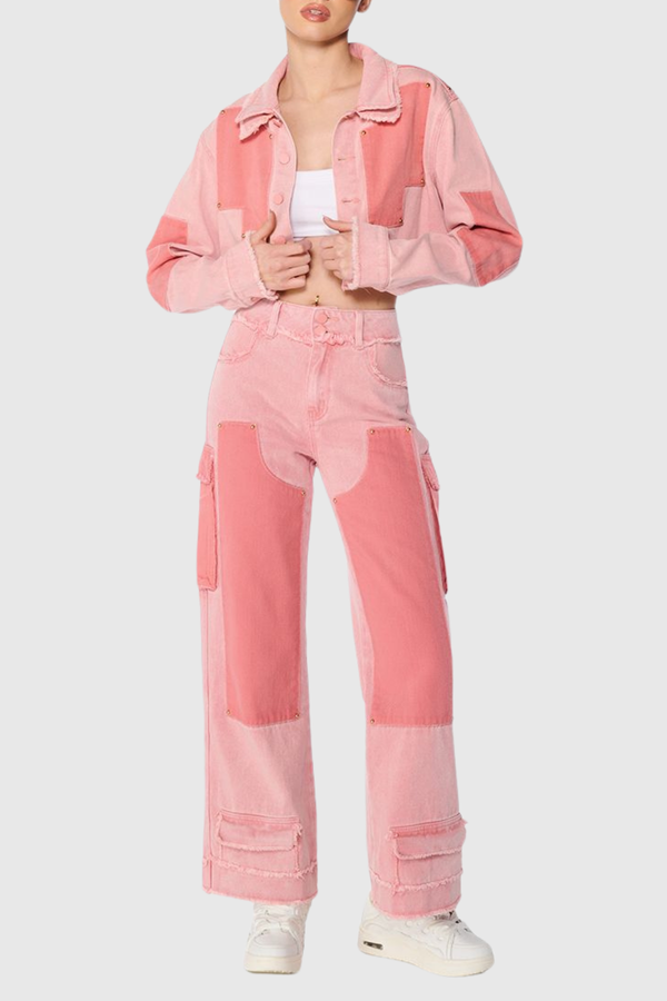 Emely Contrast Color Jeans