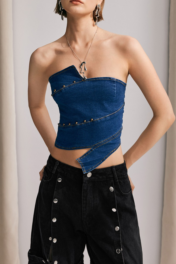 Jayla Off Shoulder Denim Top