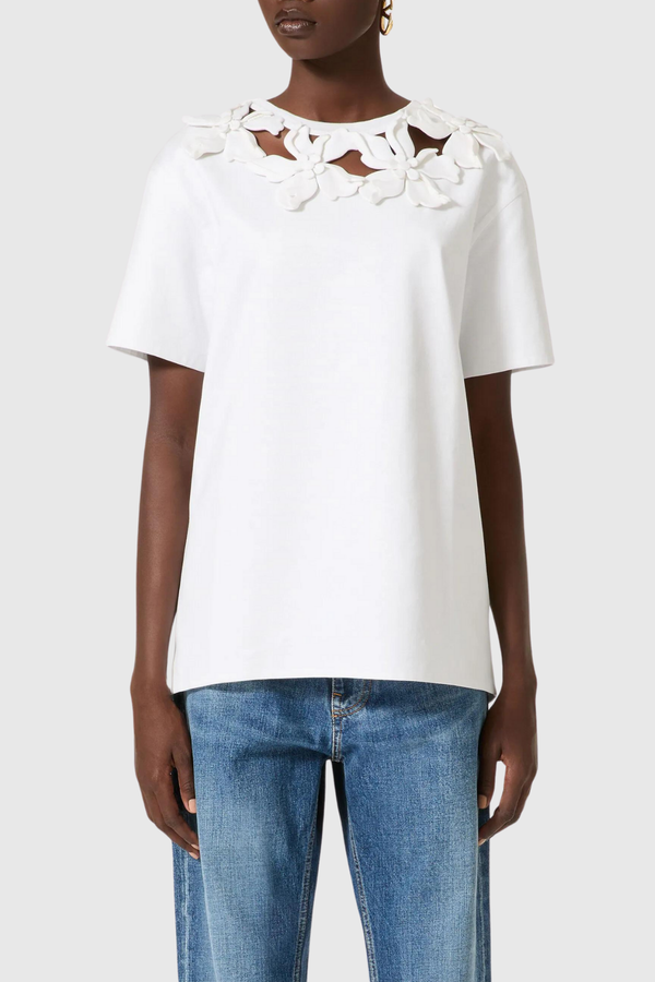 Kira Flower Hollow T Shirt