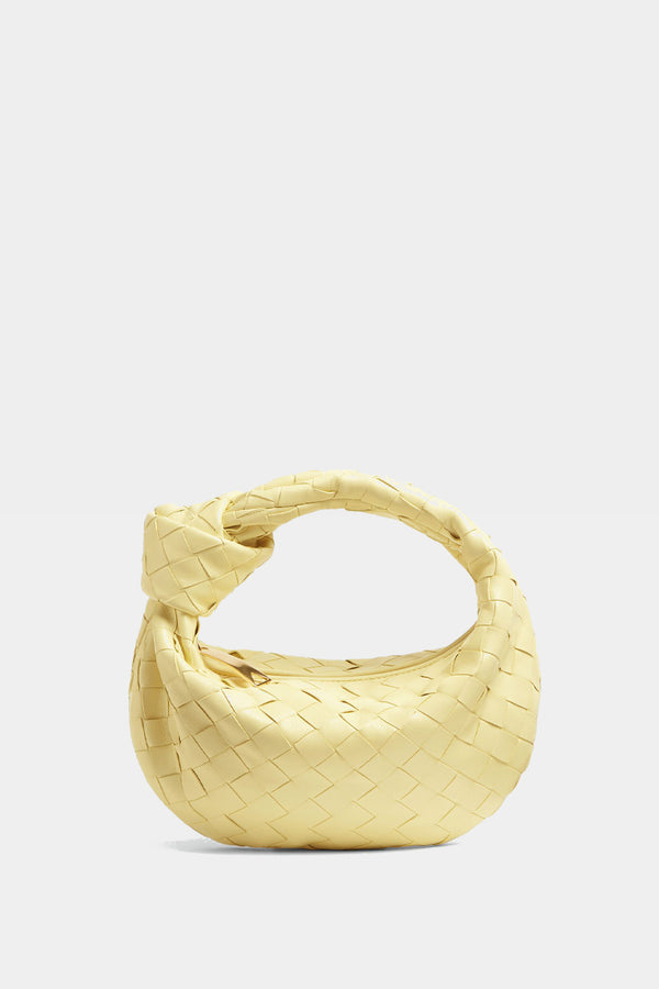 Mackenzie  Leather Clutch Bag In Yellow