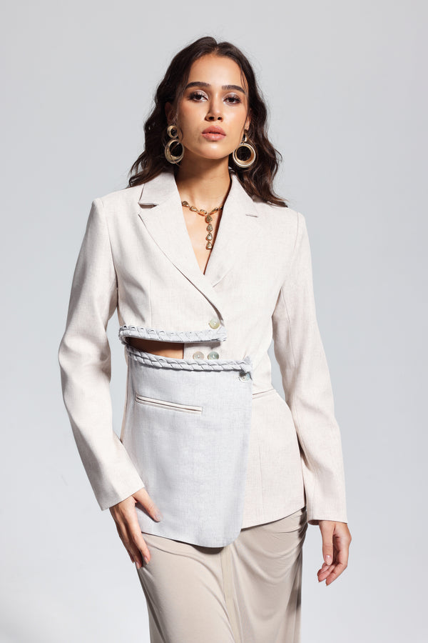 Merrill Cutout Asymmetric Blazer