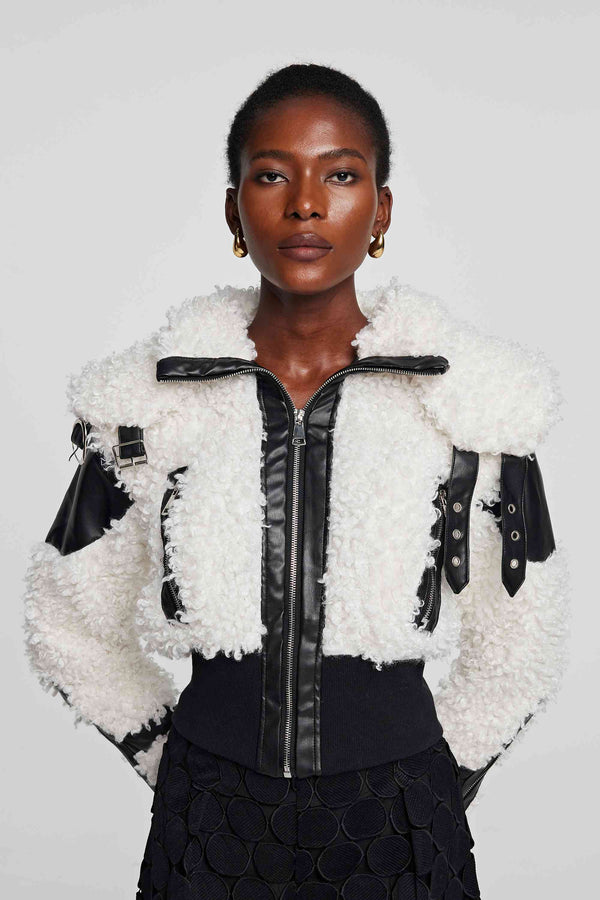 Millie Faux Fur Bomber Jacket