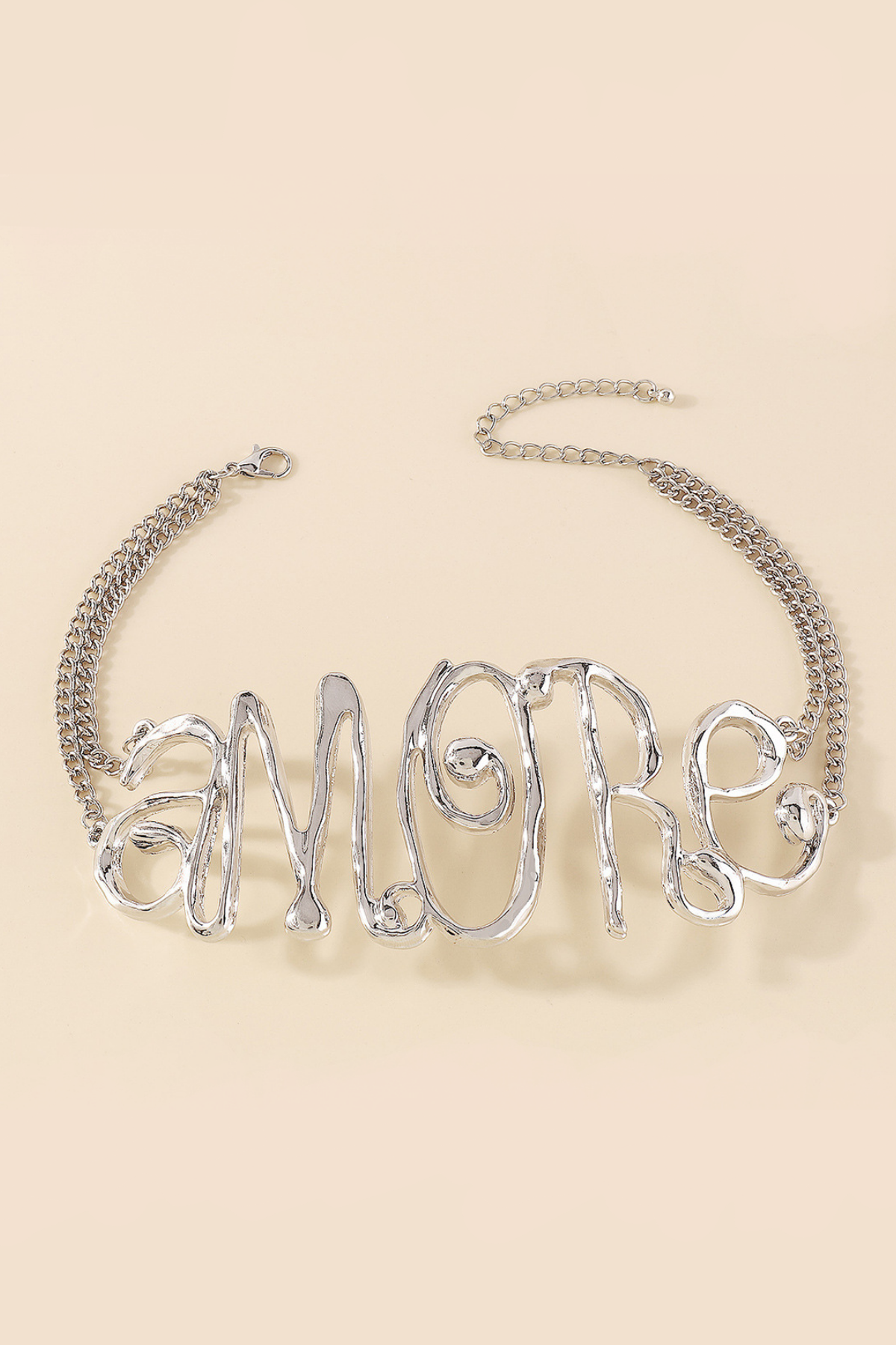 Nellie Letter Necklace In Sliver – Innovare Denim