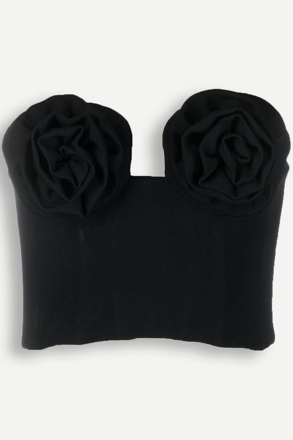 Peyton Flower Bustier Bandage Top