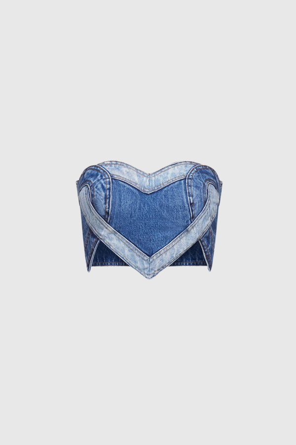 Samuel Love Cross Denim Short Top