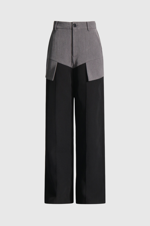 Sol Patchwork Asymmetric Pants