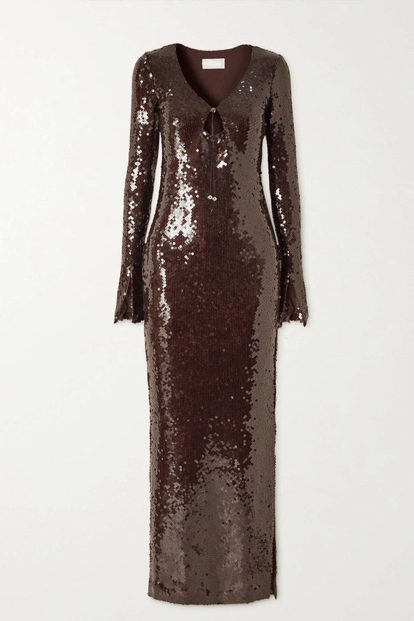 Zuri Sequin Maxi Dress