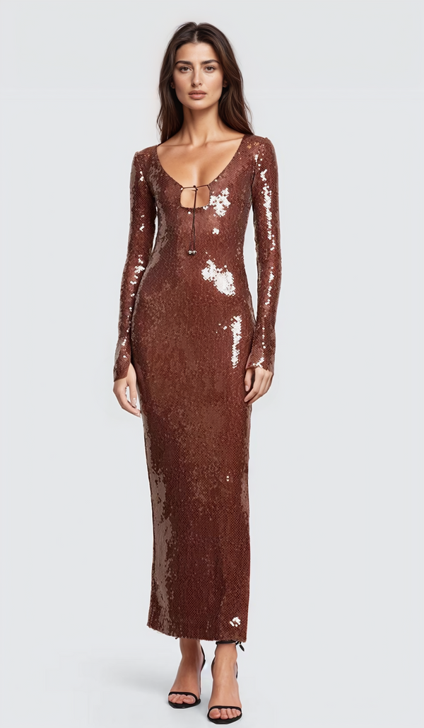 Zuri Sequin Maxi Dress